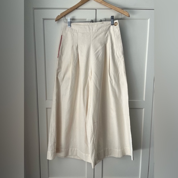 Wear a smile too women’s wide high rise pants ivory size XS - Picture 1 of 7